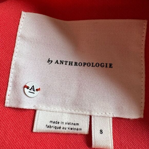 Anthropology Red Western-style Cropped Jersey Jacket Size Small - Picture 3 of 9